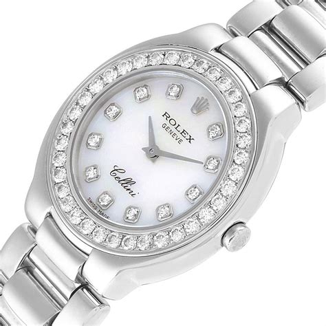 rolex cellini ladies white gold